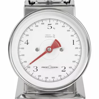 Mechanische Küchenwaage ProfiCook PC-KW 1247 – Edelstahl, 5 kg Kapazität, 1 L Schüssel, Tara-Funktion