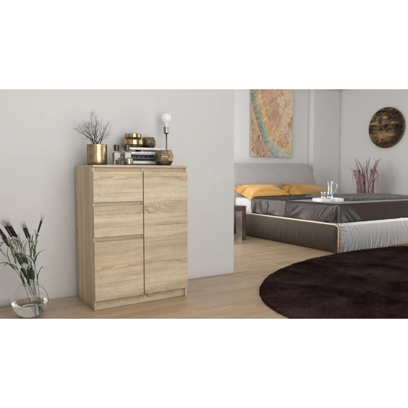 Topeshop 2D2S SONOMA Kommode