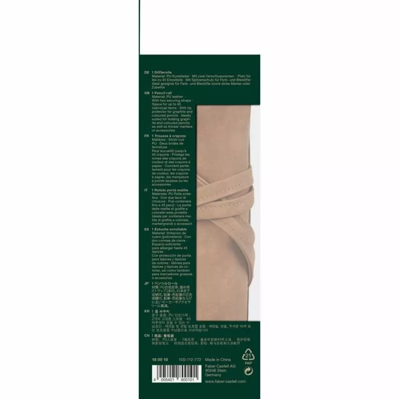 Federmäppchen Faber-Castell 180010 Weiches Federmäppchen PU-Leder Braun