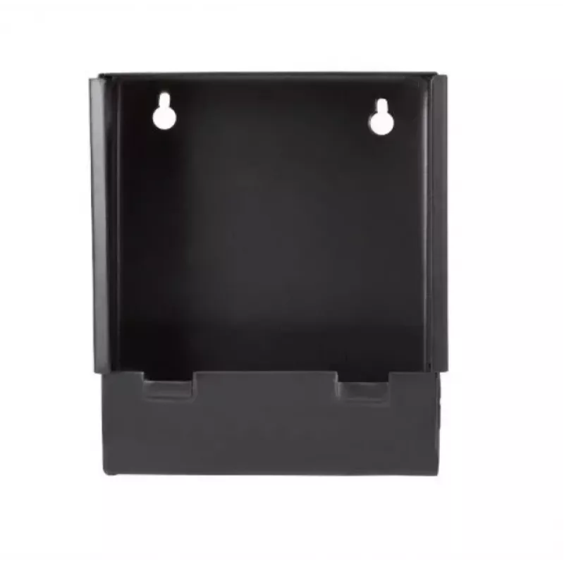 Flache Metallgeschossfalle broń.pl K-14-3 14x14 cm, 1,25 mm, schwarz, Wandhalterung oder Sockel