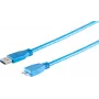 USB-Kabel ShiverPeaks BS77190 0,5 m USB 3.2 Gen 1 Micro-USB B Blau
