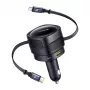 Auto-Ladegerät Baseus Enjoyment Max 90W mit USB-C-, Lightning- und USB-A-Anschlüssen