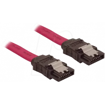 SATA-Kabel LOGON TAKA100MET 1 m SATA 7-polig Schwarz Rot