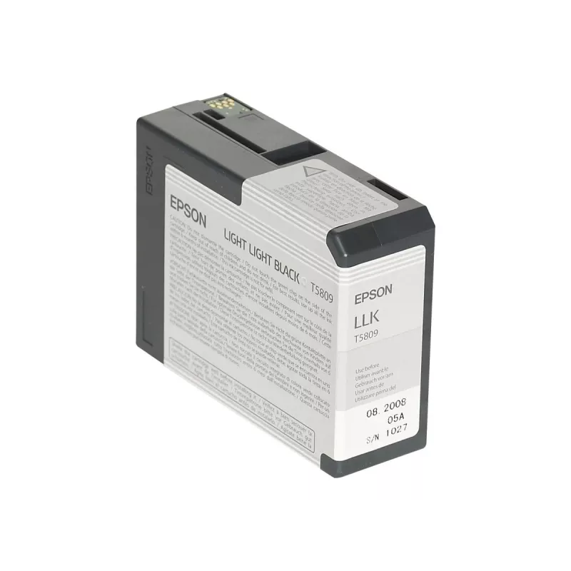 Epson Singlepack Light Light Black T580900, Hell helles Schwarz, Pigmenttinte, 80 ml, 1 Stück