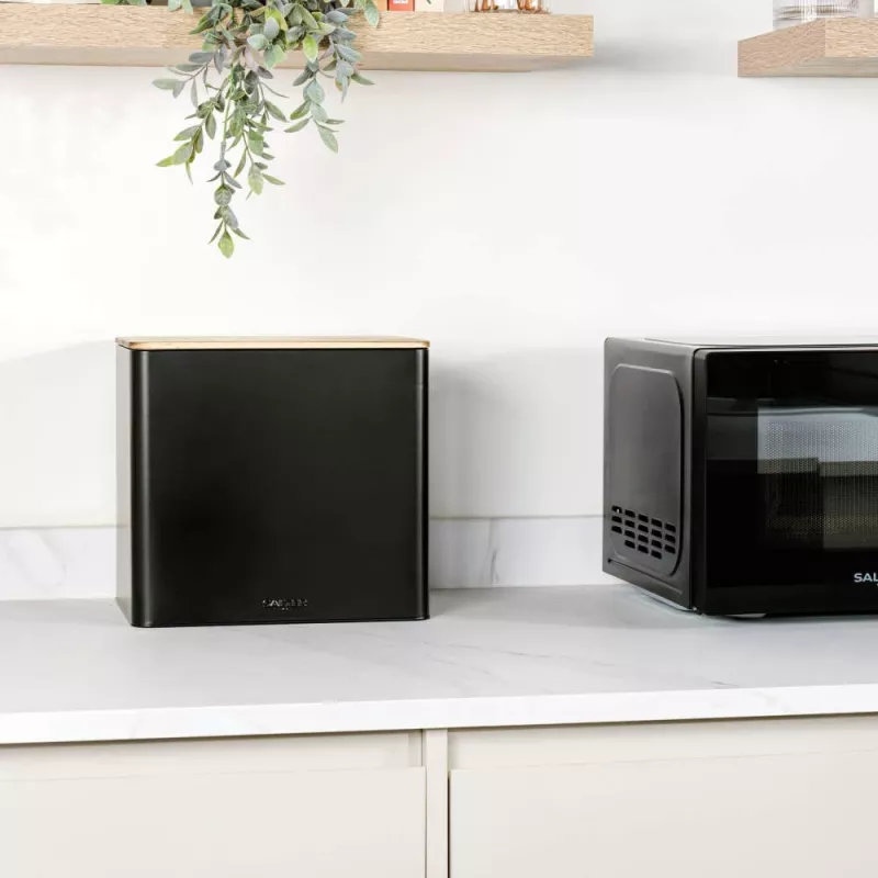 Brotdosen-Set Salter BW129001EU7 Schwarz 4-teilig – Vorratsbehälter für Brot und Backwaren