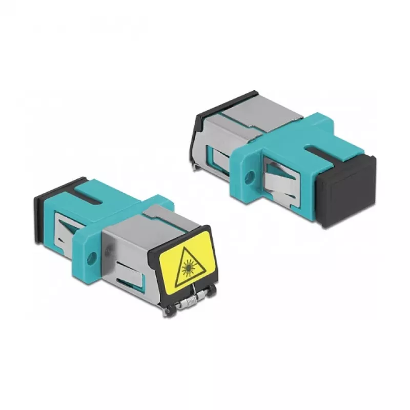 Lichtwellenleiter-Kupplung DeLOCK 86890 SC Simplex Buchse auf SC Simplex Buchse Multimode Aqua
