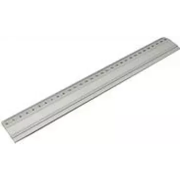 Lineal WEDO 300 mm Aluminium mit rutschfester Gummieinlage