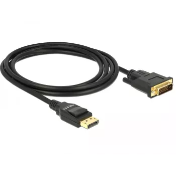 DeLOCK - Videokabel - Single Link - DisplayPort (M) bis DVI-D (M) - DisplayPort 1,2a - 2,0m - passiv - Schwarz (85313)