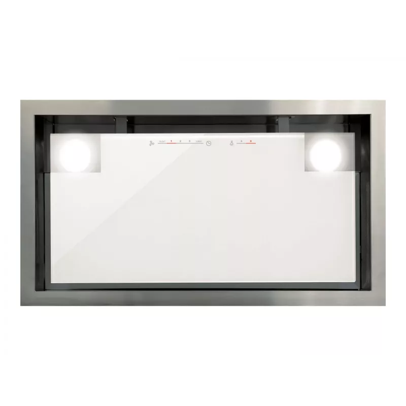 CATA Haube GC DUAL A 45 XGWH Wandhaube, Energieeffizienzklasse A, Breite 45 cm, 820 m3/h, Touch-Steuerung, LED, Weißglas