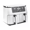 Heißluftfritteuse Ninja AF400EU Double 9,5 L 2470 W Weiß, Dreh- und Touch-Bedienelemente