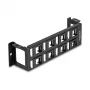 Patchpanel DeLOCK 86517 Schwarz Metall Kunststoff Wandmontage