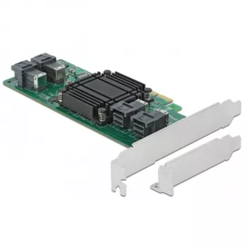 DeLOCK PCI Express x8 Karte auf 4 x interne SFF-8643 NVMe Low Profile
