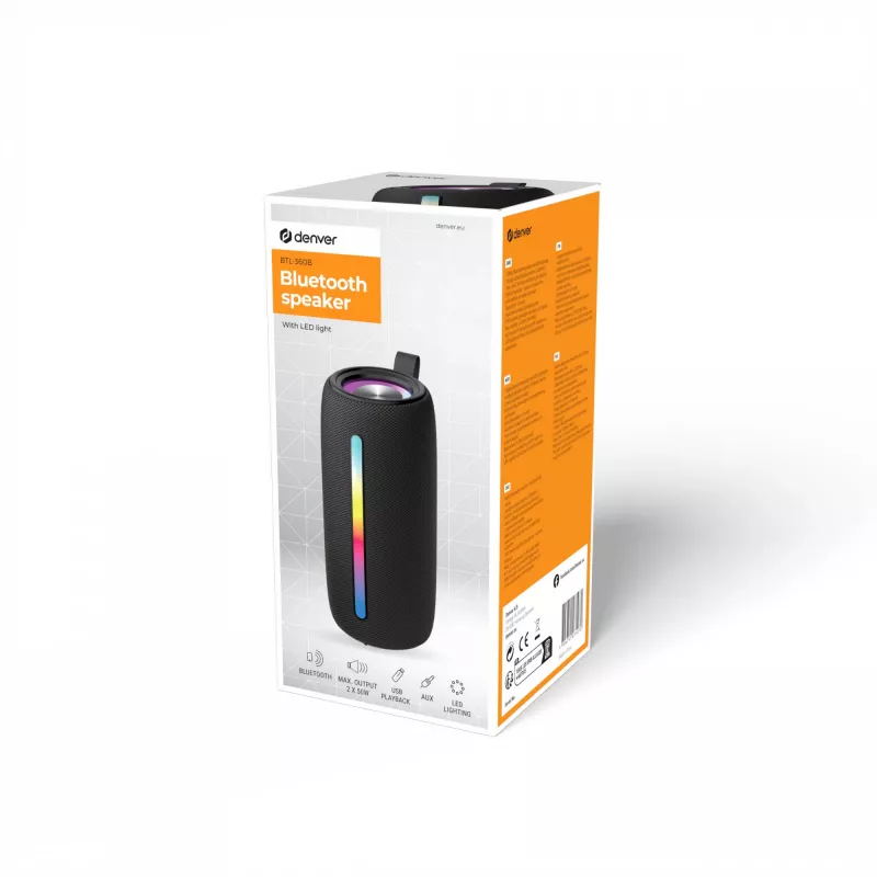 Mono portable speaker Denver BTL-360B Schwarz