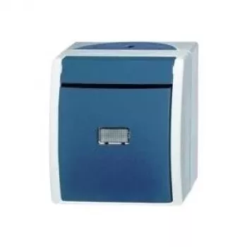 Busch-Jaeger Wechselschalter Ocean Aufputz Blau-Grün 2601/6 WGL-53 (2601/6 WGL-53)