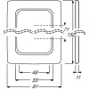 Wandplatte/Schalterabdeckung Busch-Jaeger 1725-0-1495 Weiß, schraubenlos, 81×152 mm, 11 mm dick