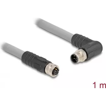 DeLOCK Sensor-/Aktorkabel 1 m RST M12 Grau 80546