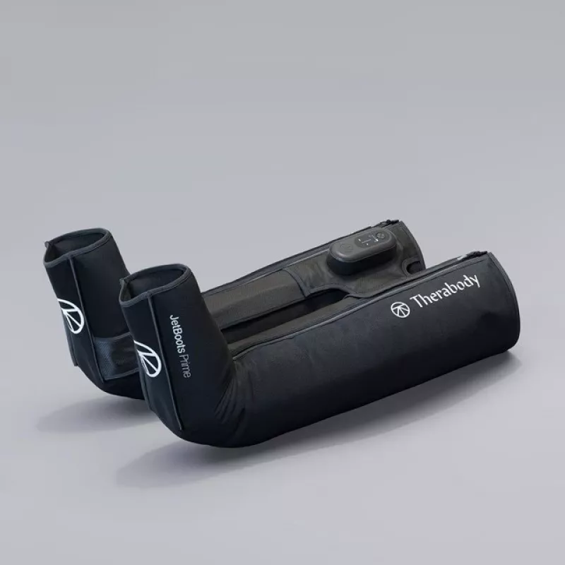 Pneumatische Erholungsstiefel Therabody RecoveryAir JetBoots Prime S — sequenzielles Kompressionssystem, Batterie, 180 min Laufzeit, schwarz, 2,51 kg