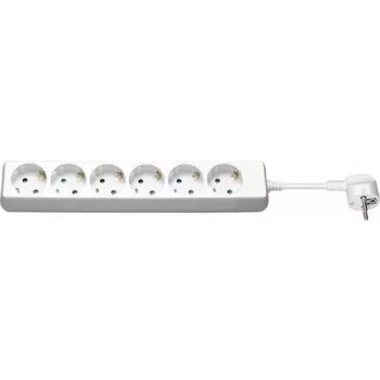 Goobay 38840 Steckdosenleiste 6-fach Weiß Schutzkontaktstecker (38840)