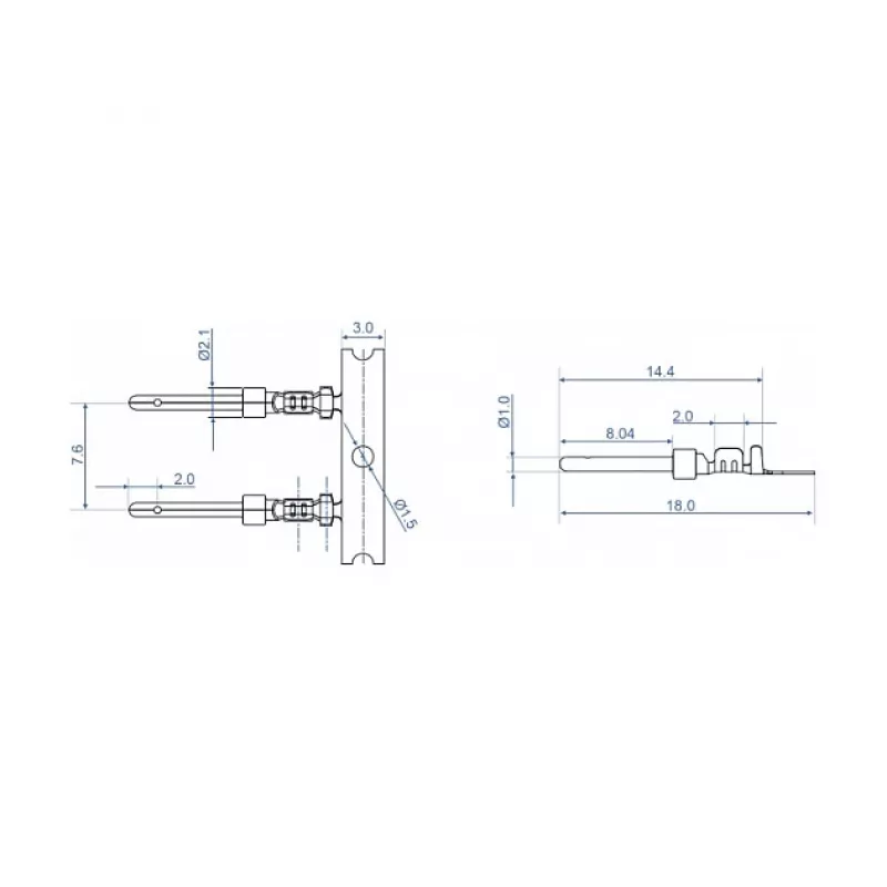 Crimpkontakte für D-Sub-Stecker DeLOCK 66726