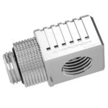 Barrow 90°-Adapter G1/4 IG auf G1/4 IG, Modell FBFTWT90-V2 S, silber, Drehanschluss für Flüssigkeitskühlung