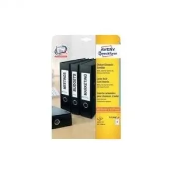 Avery 32231 Rückenetiketten — weiße kurze/breite Etiketten, 125 Stück pro Packung