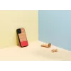 Schutz-Handyhülle Man and Wood für iPhone 12 mini – Fischgrätmuster azalea Schwarz