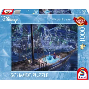 Thomas Kinkade Studios: Disney - Frozen Love and Magic, Puzzle 1000 Teile