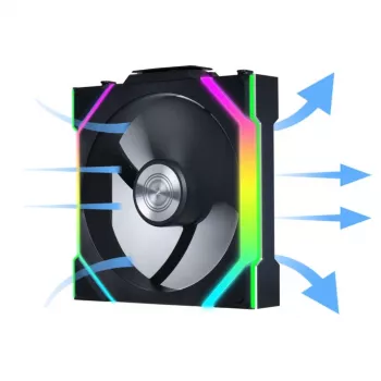 Fan Lian Li UNI FAN SL Wireless 120 12 cm Schwarz 28.5 dB 64.05 cfm
