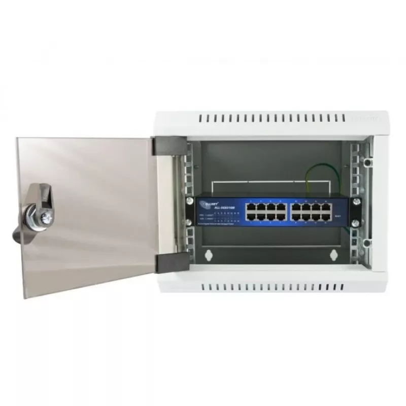 Managed Switch ALLNET 112534 L2 Gigabit Ethernet 16 Ports 19U Schwarz