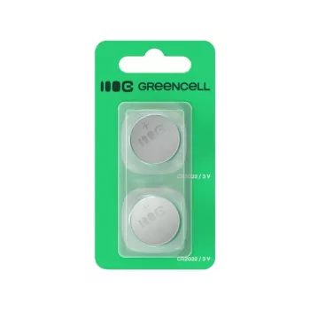 Knopfbatterie Grün Cell Greencell Blister 2x CR2032 3V 220mAh