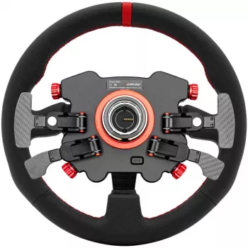 Simagic Lenkradnabe/-knauf GT1 Pro (GTPRO-R K Leder) — Lederbezug, kompatibel mit GT1-Serie