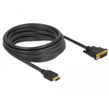 Videokabel-Adapter DeLOCK 85656 5 m HDMI Typ A DVI Schwarz