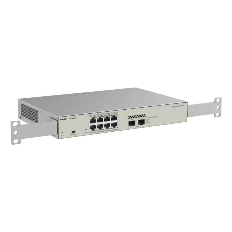 Ruijie Networks RG-NBS3100-8GT2SFP-P-V2 Netzwerk-Switch Managed L2 Gigabit Ethernet (10/100/1000) Power over Ethernet (PoE) Metallisch