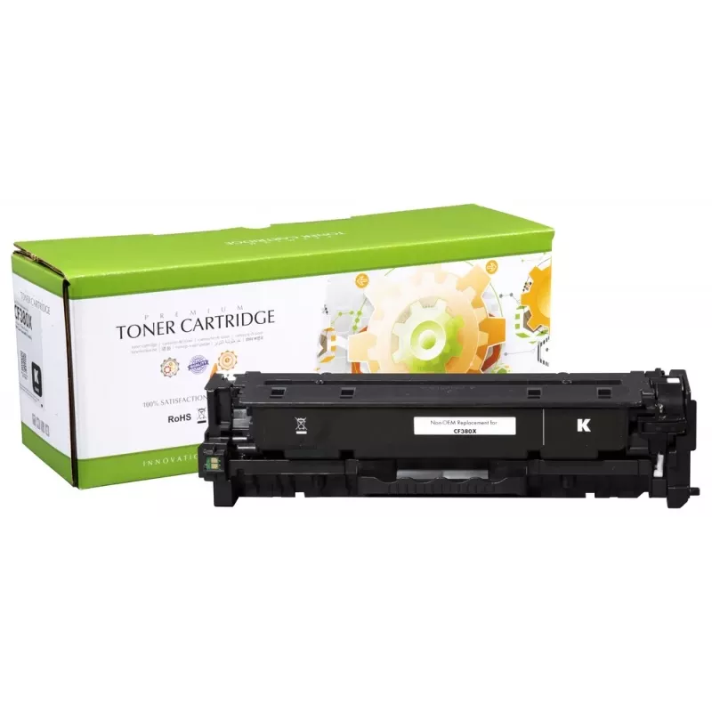Static Control kompatible Hewlett-Packard 312X (CF380X) Schwarz, 4400 S. IP Safe