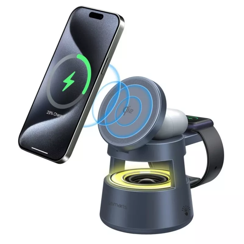 Kabelloses Ladegerät 4smarts 541327 USB Typ-C Innenbereich Grau