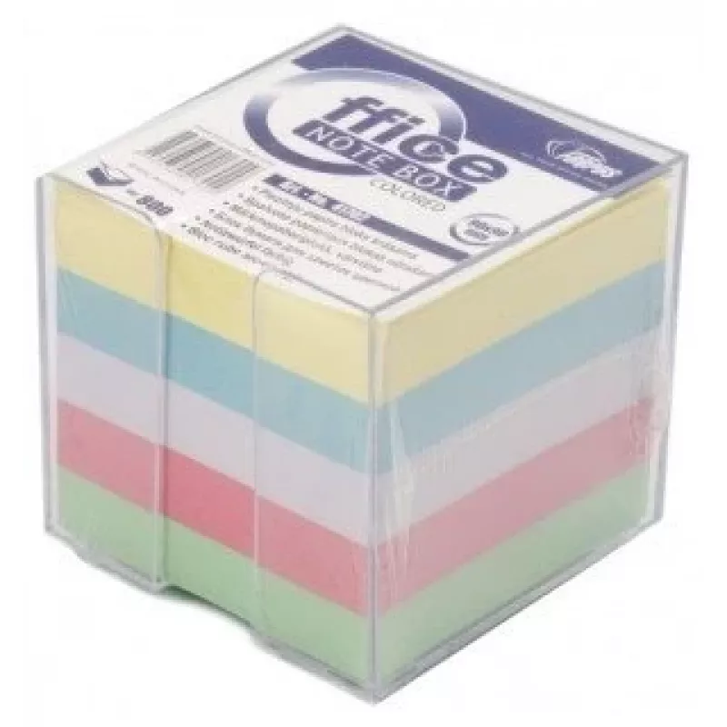 Notes Forpus 9x9 cm, Assorti, nicht verklebt, mit Deckel (800) 0716-007