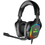 Gaming-Headset mit Mikrofon AP-U750MV, schwarz (USB, RGB)