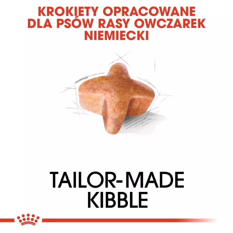 Trockenfutter für Hunde Royal Canin German Shepherd Adult, 11 kg — große Rasse, Geflügel, 24 % Protein, 19 % Fett