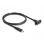 DeLOCK SuperSpeed USB 10 Gbps Kabel USB Typ-C Stecker auf Buchse 1 m schwarz
