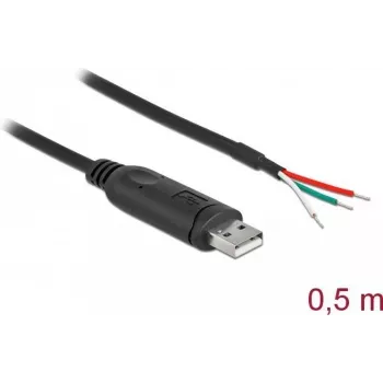 Adapterkabel USB 2.0 Typ-A auf Seriell RS-232 DeLOCK 63497