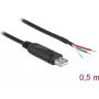 Adapterkabel USB 2.0 Typ-A auf Seriell RS-232 DeLOCK 63497