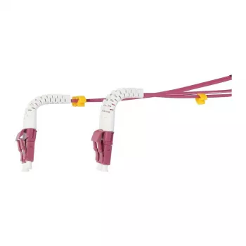 Synergy 21 LWL-2-Faser-Patchk. 3mtr.LC-LC 50/125um OM4 AD 2mm flexible Knickschutztülle - Multimode-Faser - 3 m