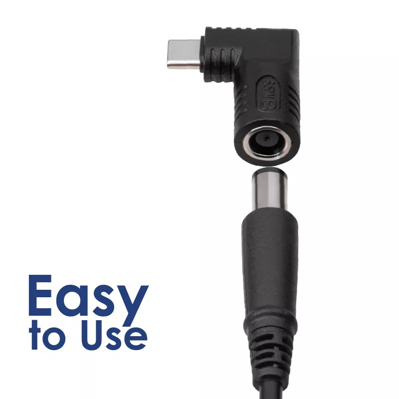 Akyga AK-ND-D11 Adapter DC 4,0 x 1,7 mm auf USB-C PD für Notebook-Netzteile, 65 W, für Lenovo