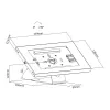 Tablet-Wandhalterung MACLEAN MC-475W für 7–10-Zoll-Tablets, weiß