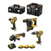 Werkzeugset DeWalt DCK422P3T-QW Akku-Komboset 18V 5Ah (3 Akkus), Bohrschrauber DCD796, Bohrhammer, 4 cm Holz, 1,3 cm Stahl