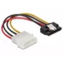 SATA HDD-Kabel DeLOCK 60120 4-polig Stecker mit Metallclip gerade 0,12 m