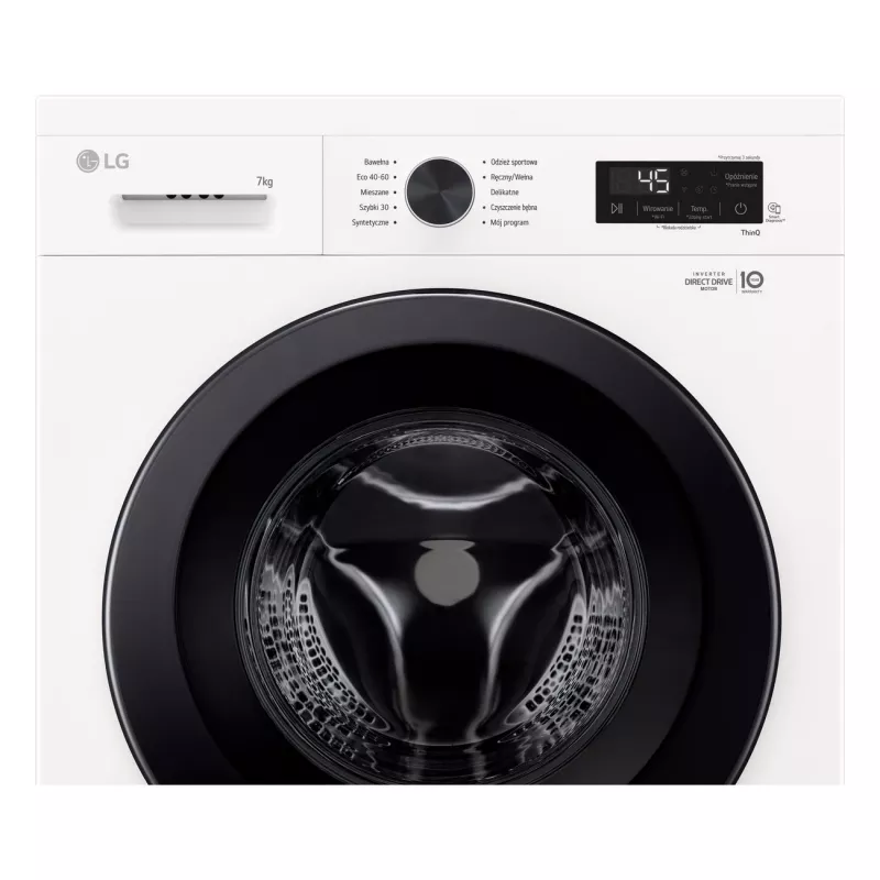 Waschmaschine LG F2X10S7NWK — Frontlader, 600 mm Breite, 540 mm Tiefe, 890 mm Höhe, 59 kg Nettogewicht