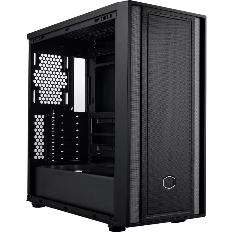 Cooler Master MasterBox 600 Lite PC-Gehäuse, MIDI-Tower, E-ATX, gehärtetes Glas - Schwarz