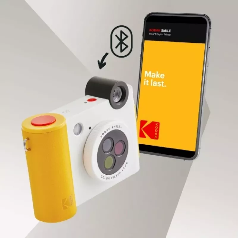 Kodak SMILE+ Sofortbildkamera, 2x3 Zoll, Weiß