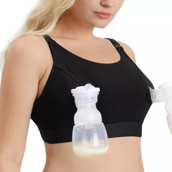 Momcozy YN08 HANDS-FREE Pump-BH Schwarz 2XL